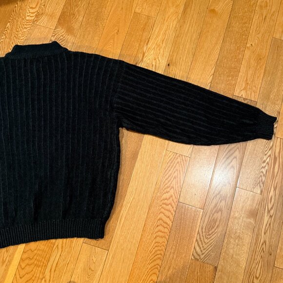 Bugle Boy Vintage Sweater Men's Made in Korea L Acrylic Geometric Pullover Crew - Picture 7 of 7